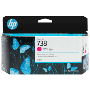HP T738 magenta 130ml ink cartridge for vibrant technical prints