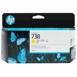 HP T738 yellow 130ml ink cartridge for vivid CAD printing