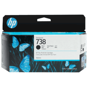 HP T738 black 130ml ink cartridge for precision CAD printing